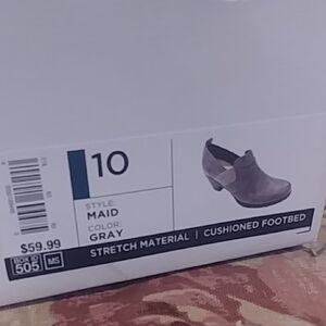 Maid Gray Womens Ankle Boots - Size 10 Croft And Barrow Ortholite
